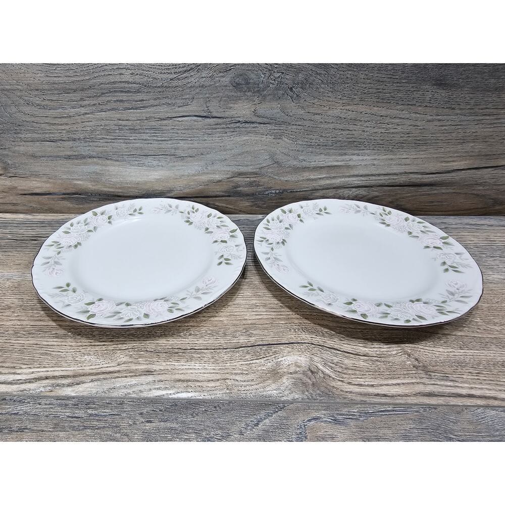 Sheffield Fine China Classic 501 Rose Bread Butter Side Plates 6.25"